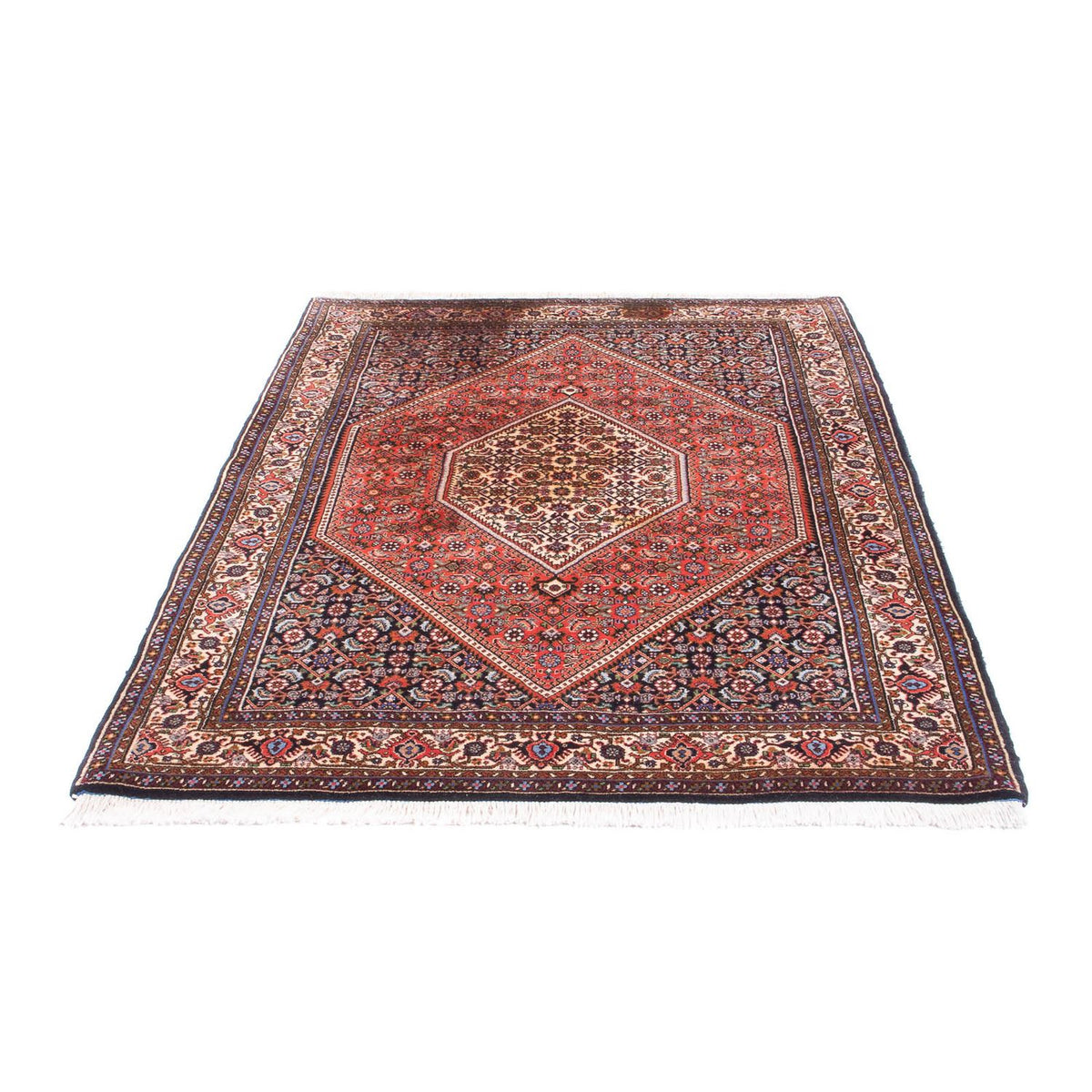 Alfombra persa - Bidjar - 170 x 114 cm - rojo