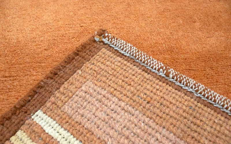 Alfombra de Nepal - 137 x 73 cm - naranja