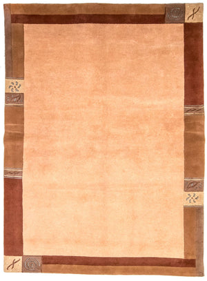 Alfombra de Nepal - 238 x 172 cm - marrón claro