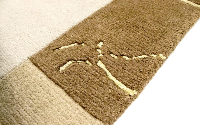 Alfombra de Nepal - 197 x 143 cm - beige