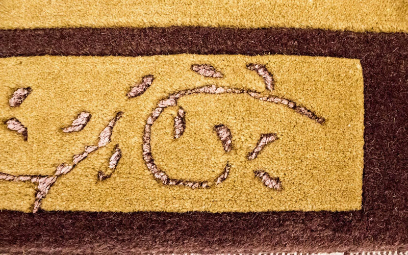 Alfombra de Nepal - 193 x 143 cm - oro