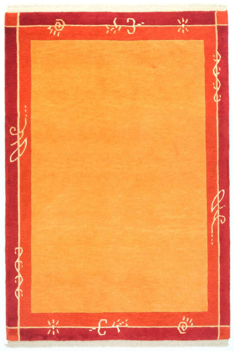 Alfombra de Nepal - 175 x 120 cm - naranja