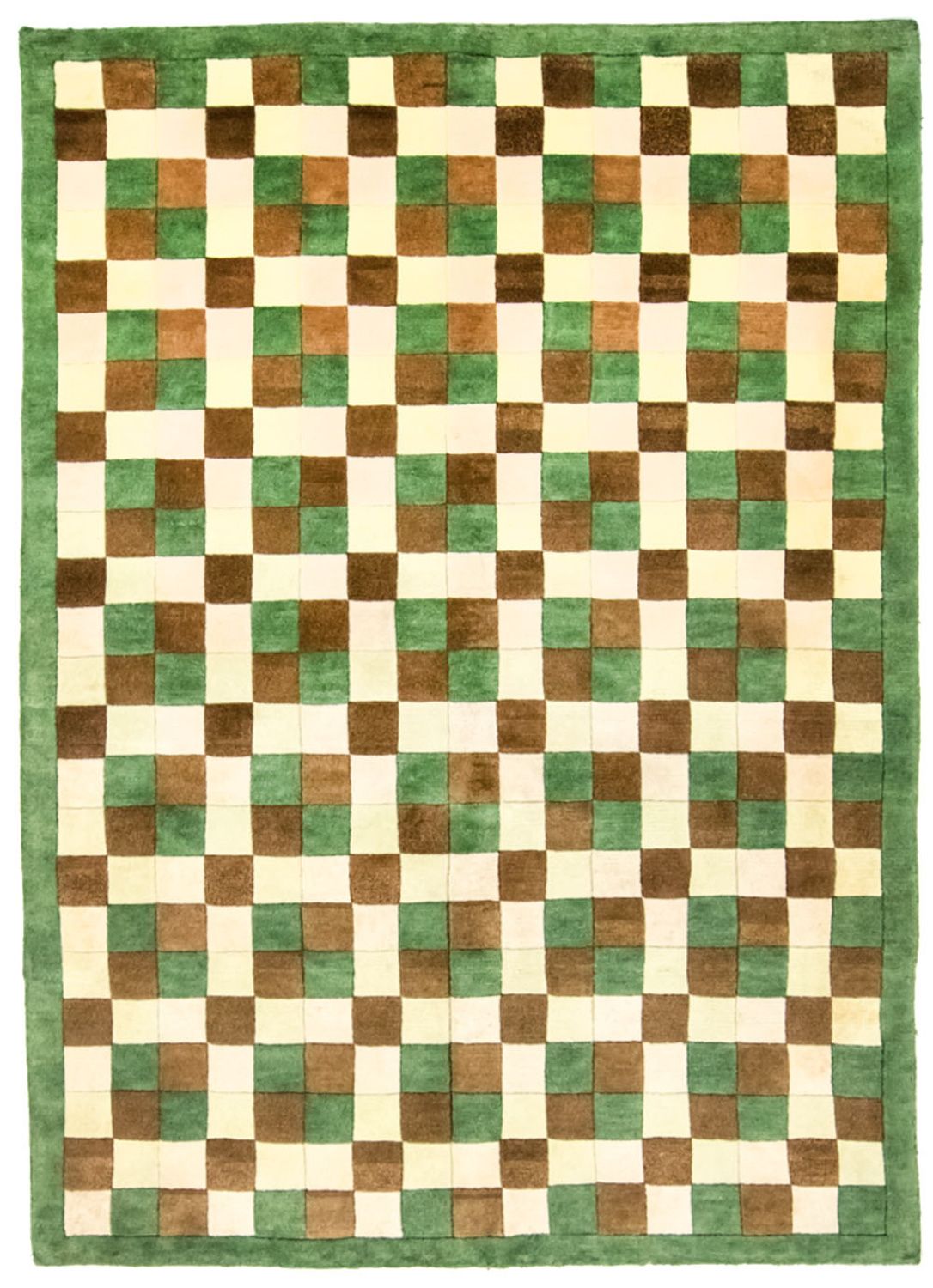 Alfombra de Nepal - 225 x 161 cm - verde