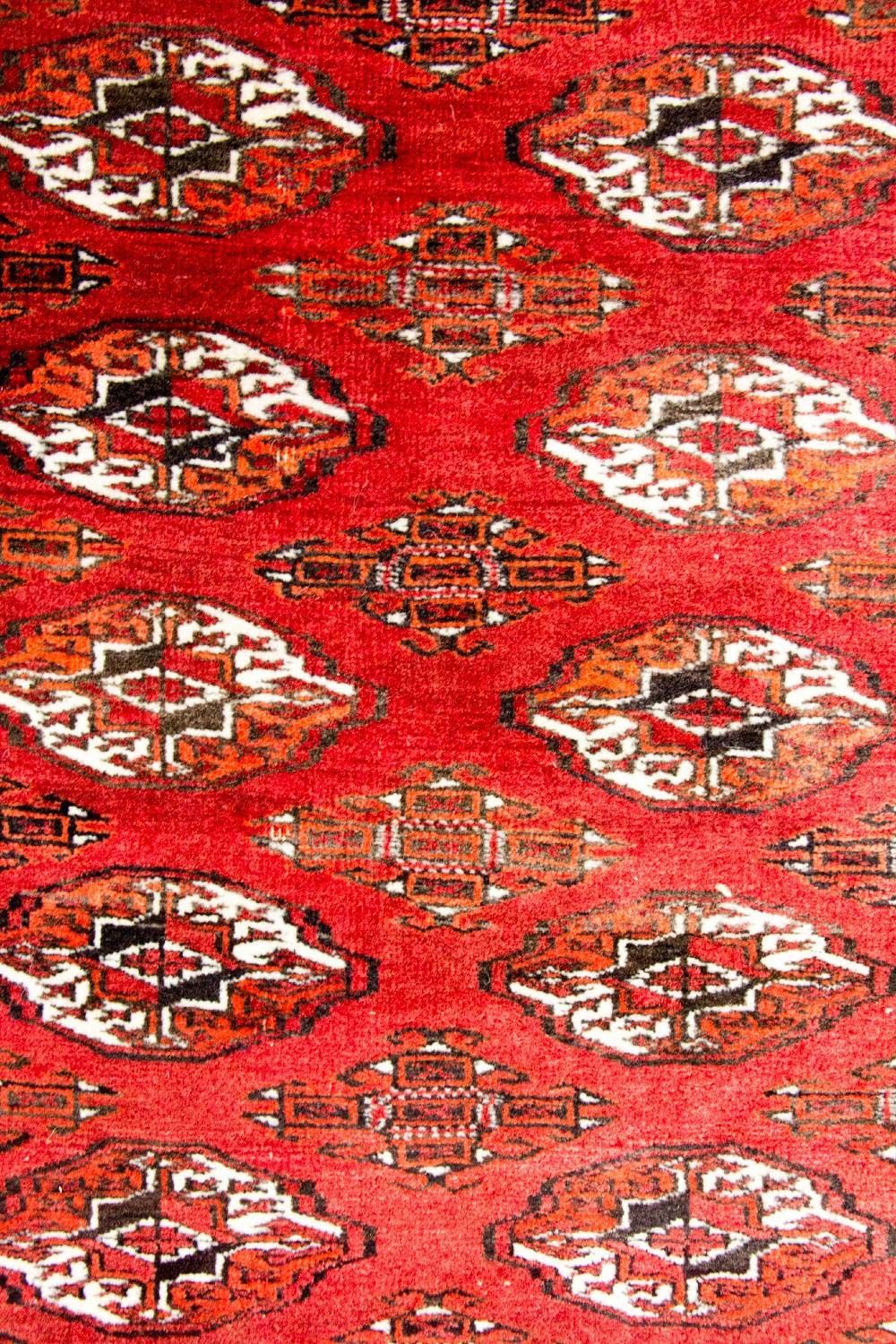 Alfombra afgana - Bukhara - 229 x 174 cm - rojo