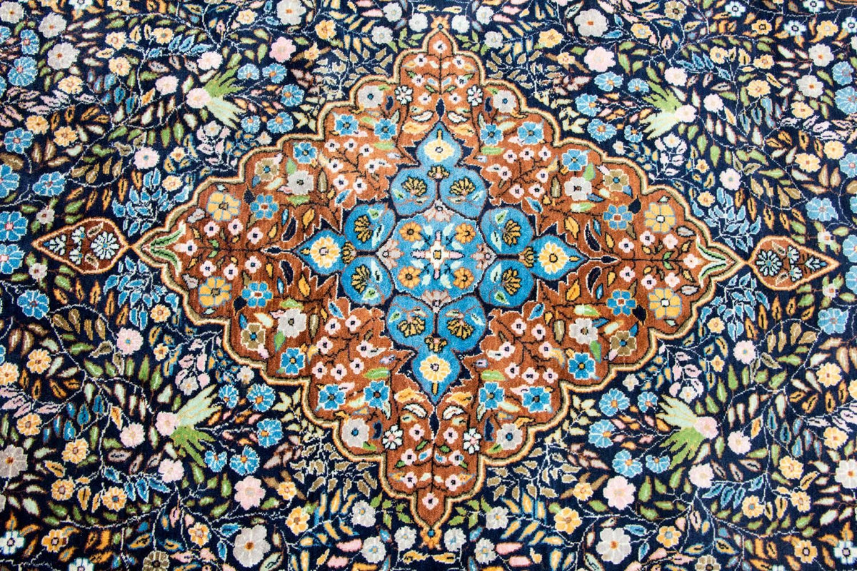 Alfombra oriental - 226 x 140 cm - azul