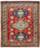 Alfombra Ziegler - Kazak cuadrado  - 197 x 188 cm - rojo