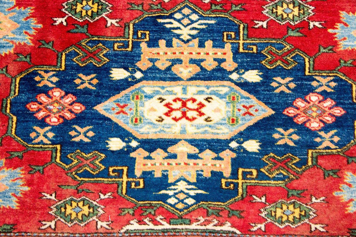 Alfombra Ziegler - Kazak cuadrado  - 197 x 188 cm - rojo