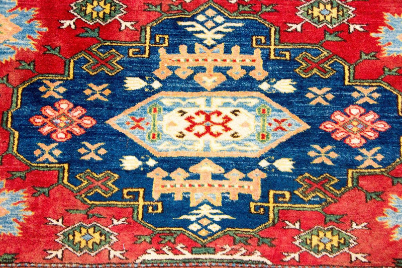 Alfombra Ziegler - Kazak cuadrado  - 197 x 188 cm - rojo