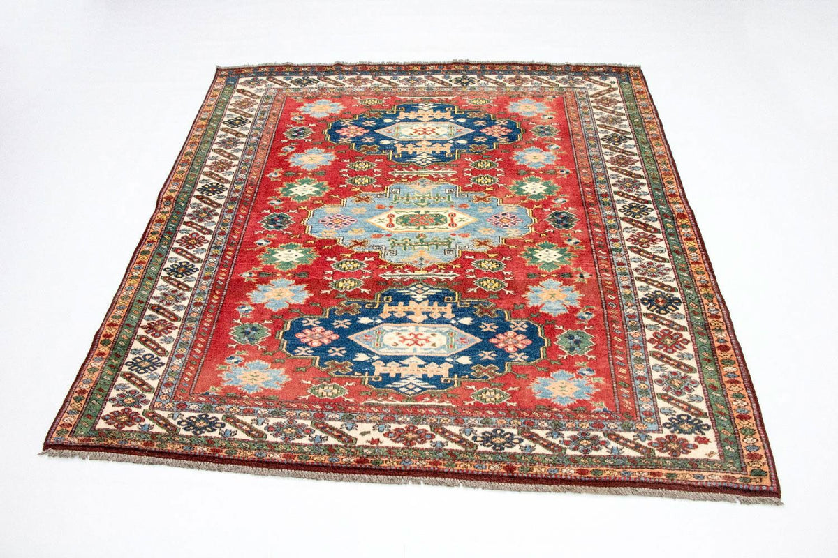 Alfombra Ziegler - Kazak cuadrado  - 197 x 188 cm - rojo