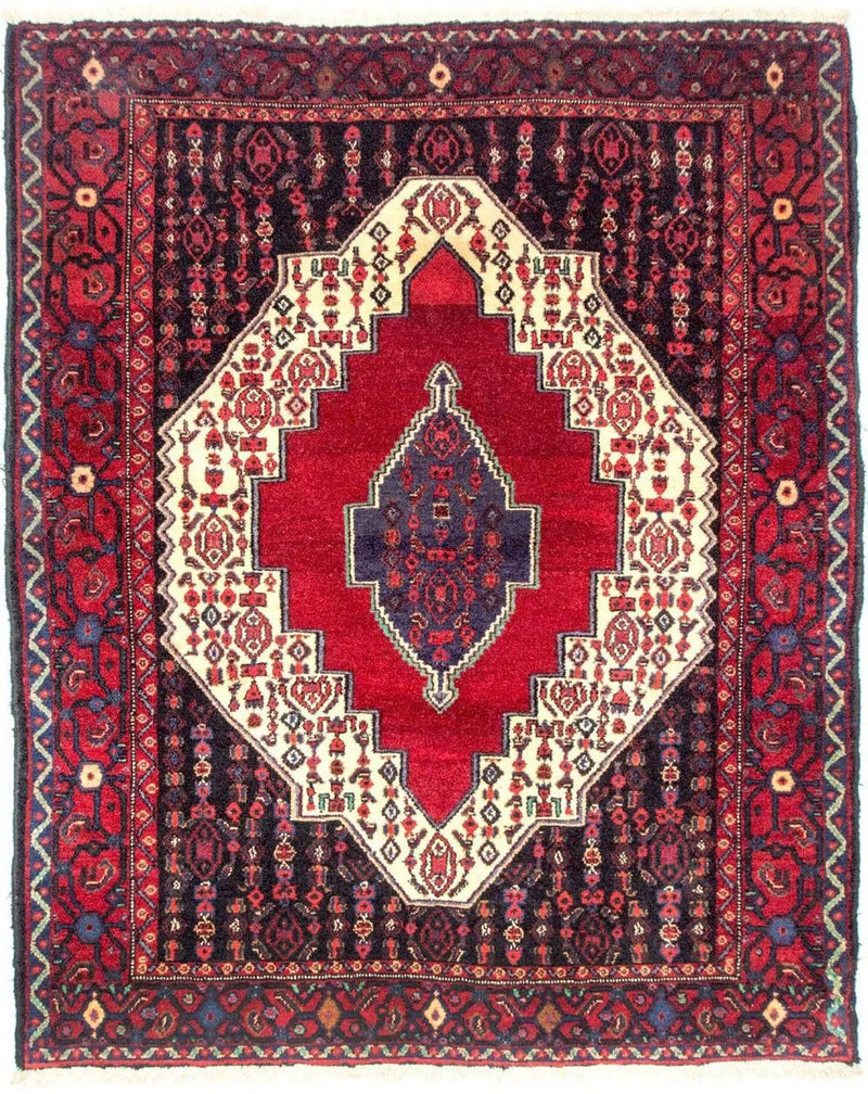 Alfombra persa - Clásica - 158 x 126 cm - rojo