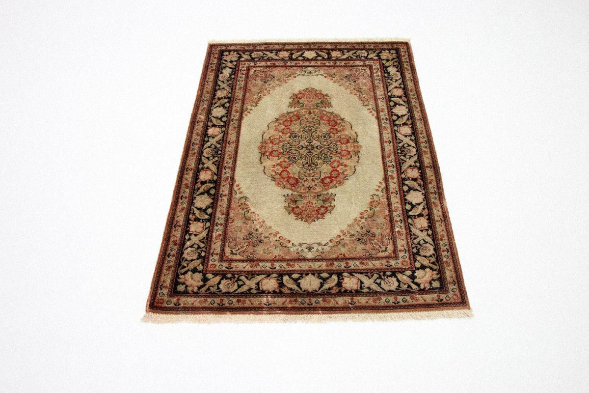 Alfombra de seda - Ghom Seda - Prima - 120 x 70 cm - beige