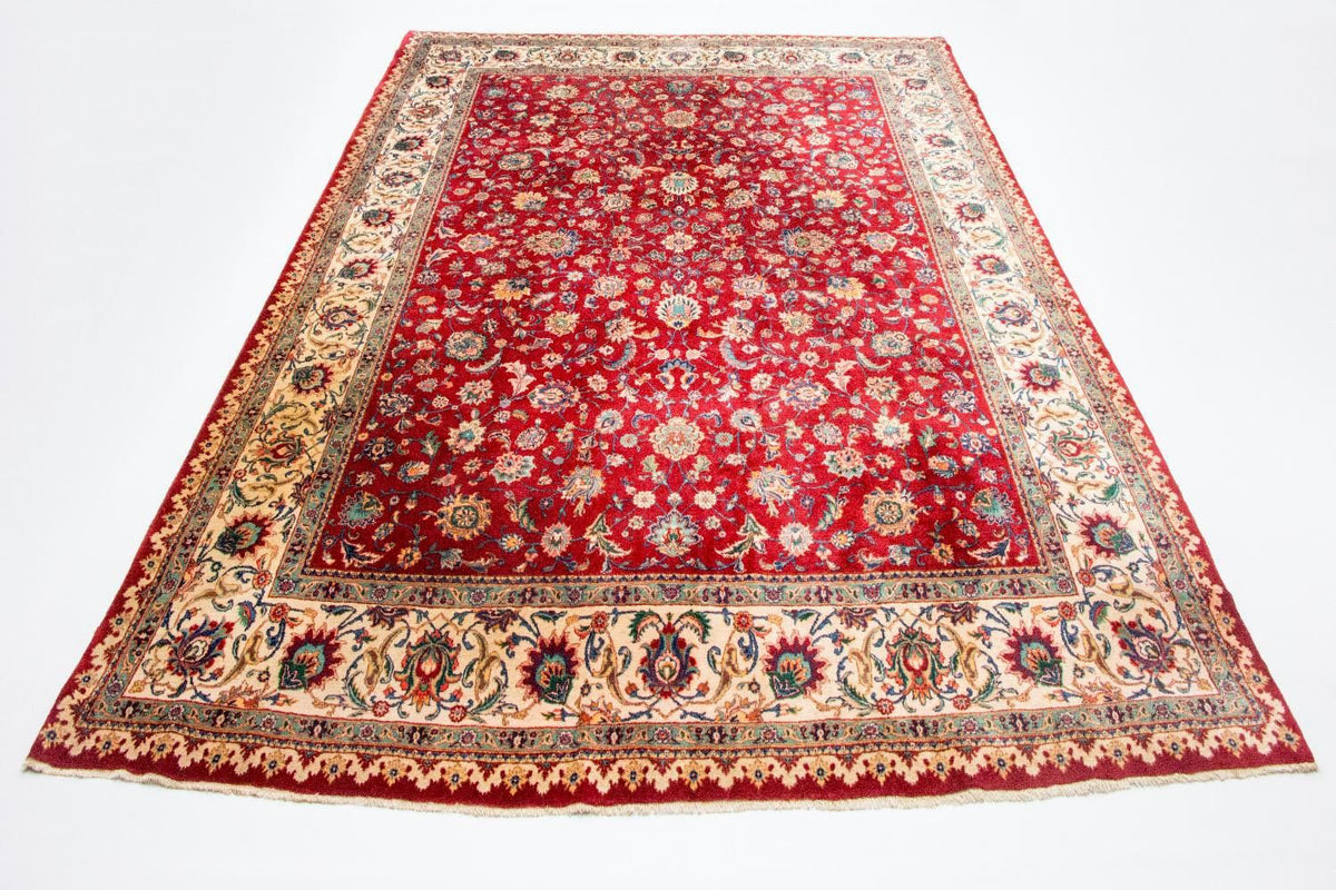 Alfombra persa - Tabriz - 410 x 212 cm - rojo