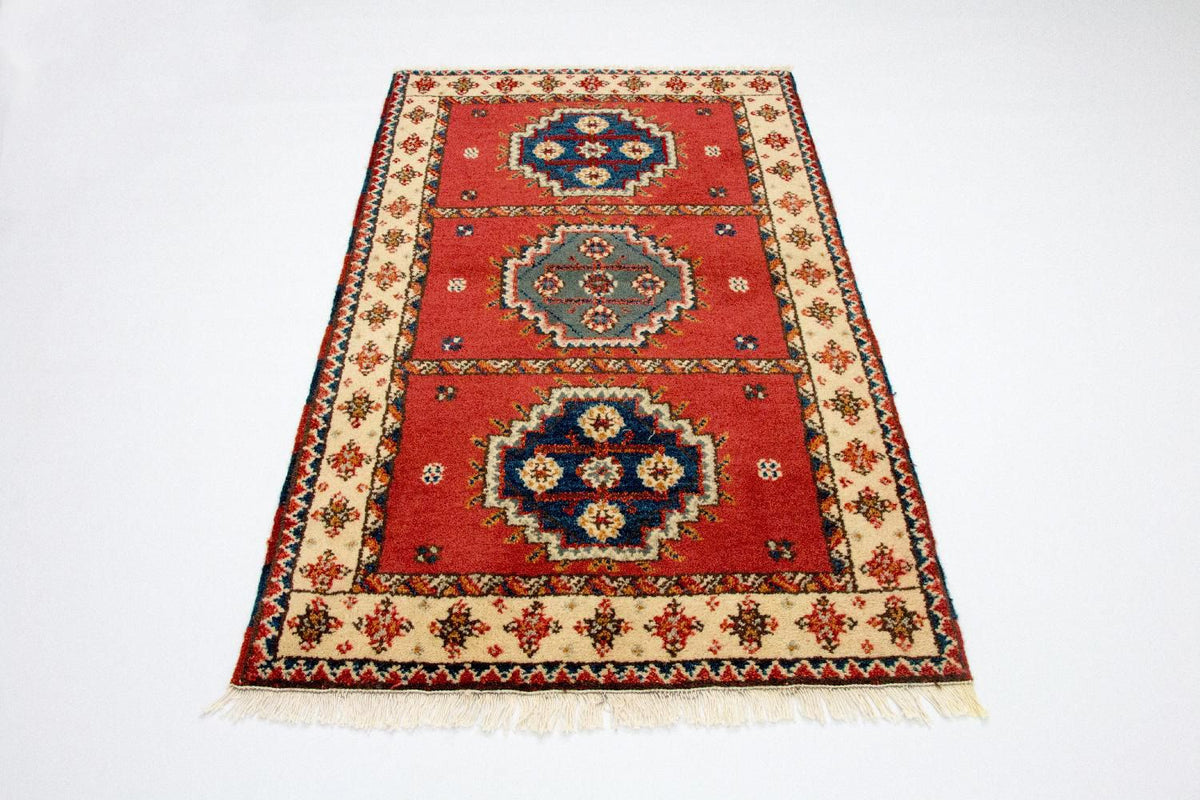 Alfombra oriental - 152 x 94 cm - rojo