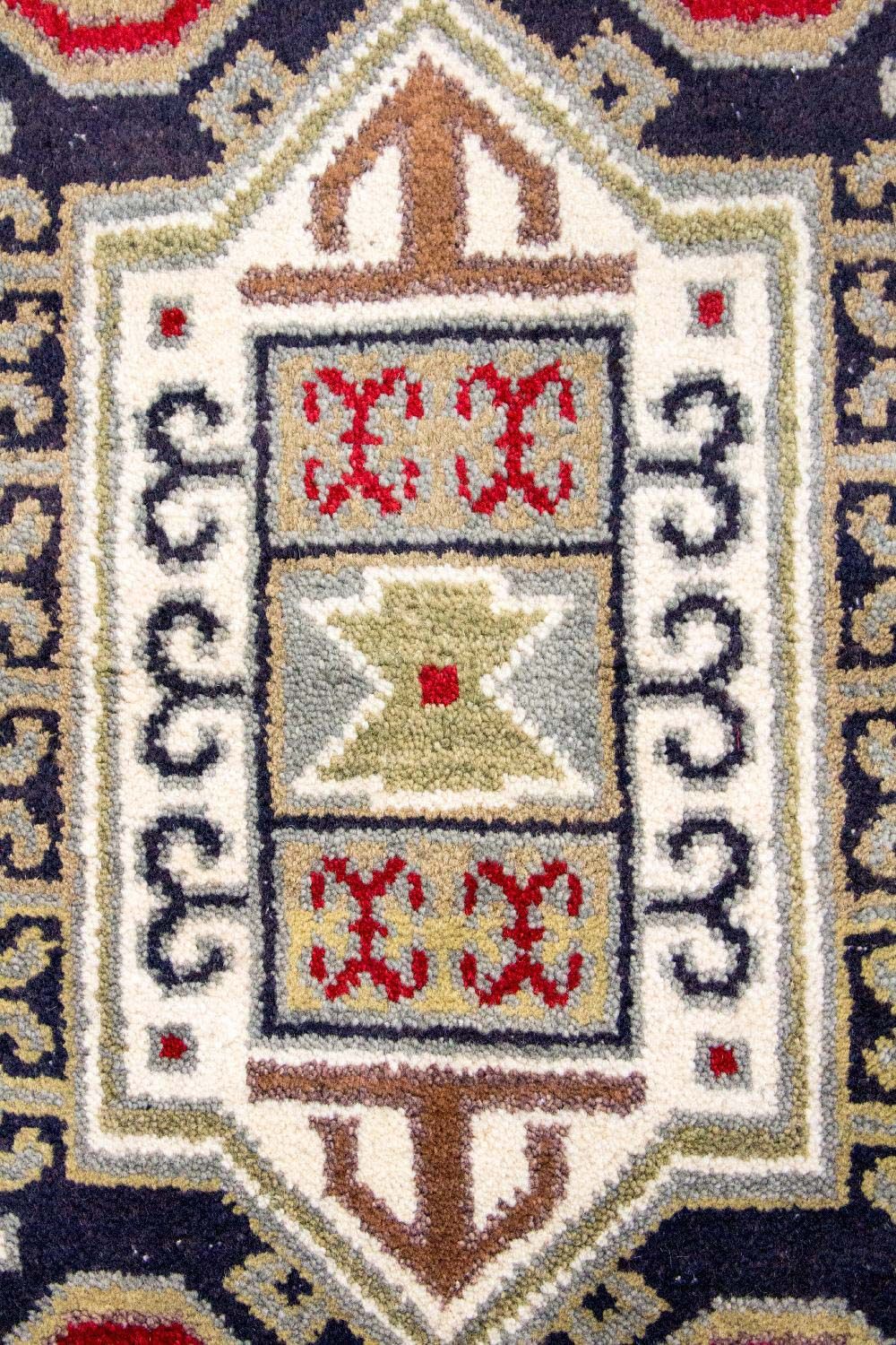 Alfombra oriental - 153 x 96 cm - verde claro