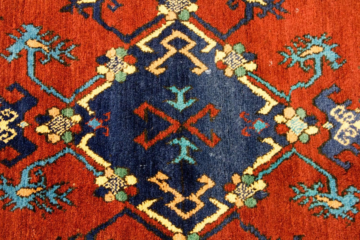 Alfombra afgana - Kunduz - 294 x 211 cm - rojo