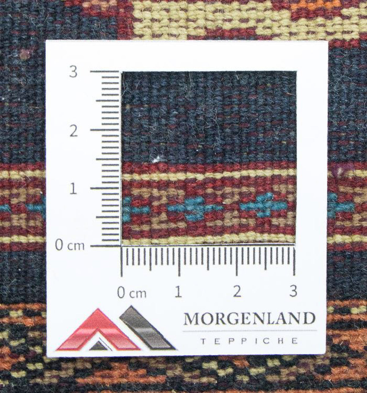 Alfombra afgana - Bukhara cuadrado - 47 x 44 cm - azul