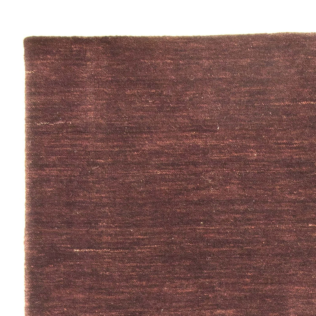 Alfombra Gabbeh - Loribaft Softy - 152 x 103 cm - marrón oscuro