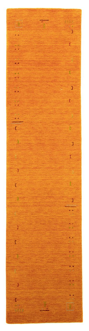 Alfombra de pasillo Alfombra Gabbeh - Indus - 350 x 80 cm - naranja