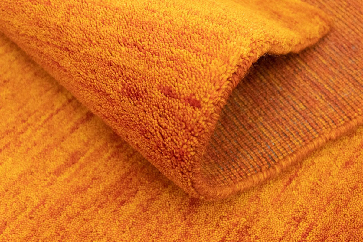 Alfombra de pasillo Alfombra Gabbeh - Indus - 350 x 80 cm - naranja