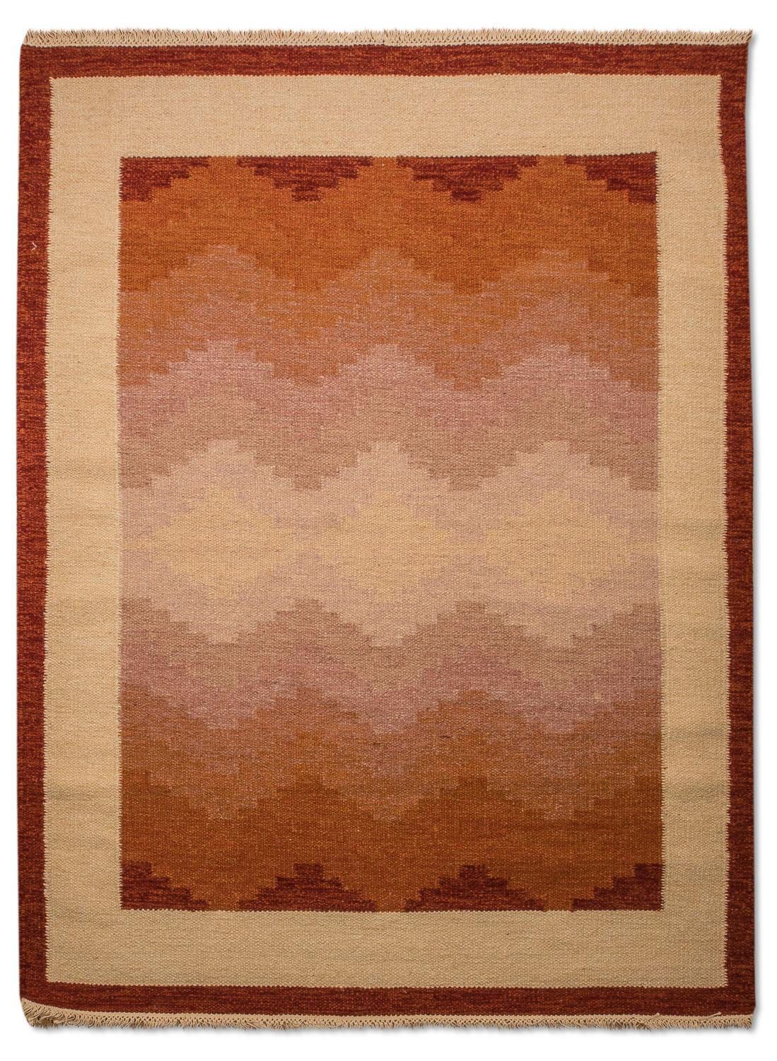 Alfombra Kelim - Tendencia - 200 x 140 cm - naranja