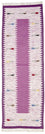 Alfombra de pasillo Alfombra Kelim - Tendencia - 250 x 80 cm - púrpura