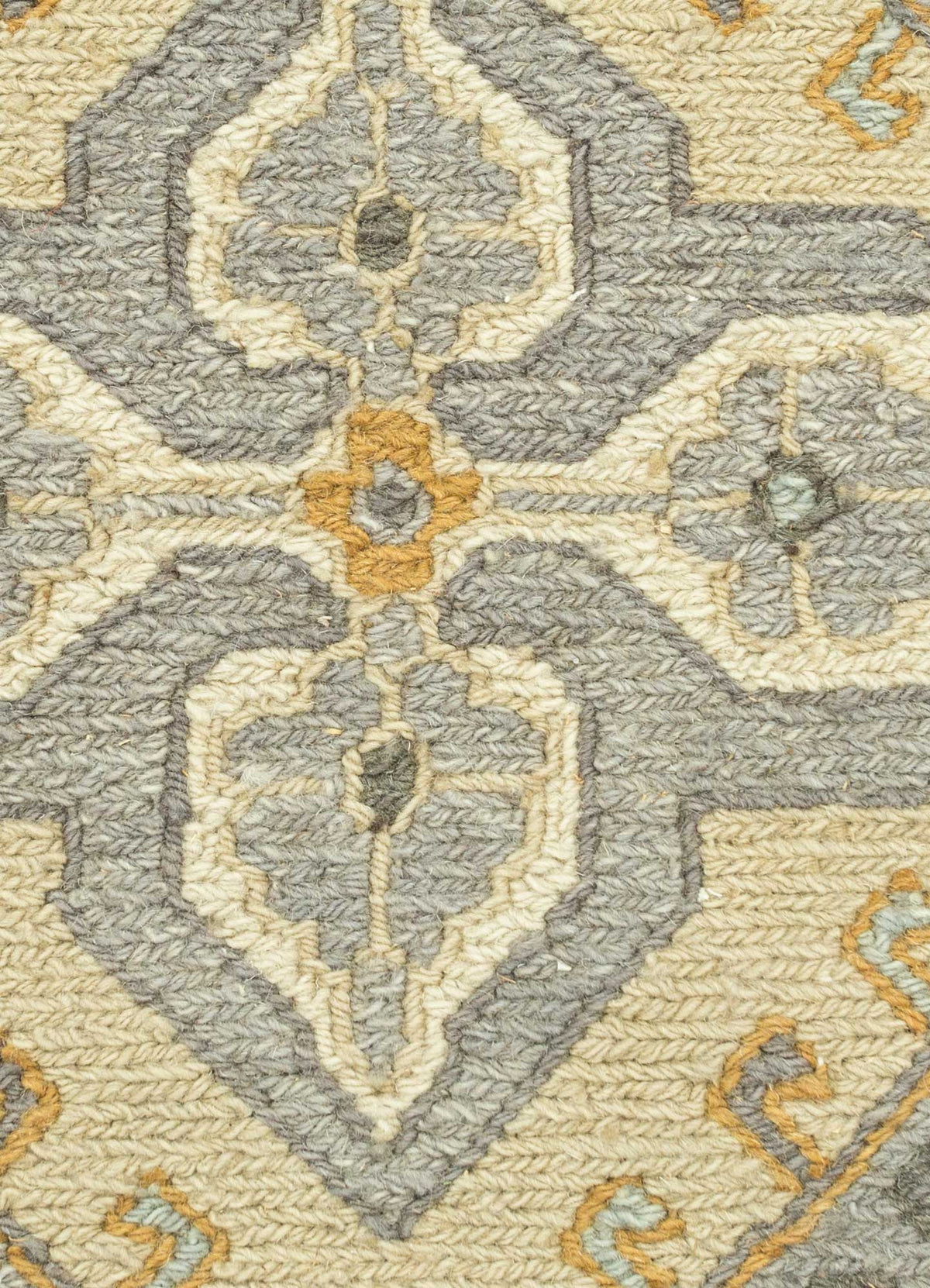 Alfombra de lana - 90 x 60 cm - verde oliva