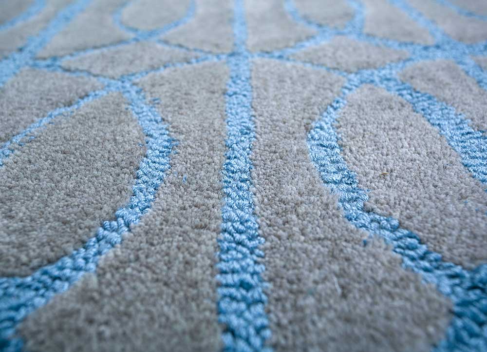 Alfombra de lana - 180 x 120 cm - azul marino