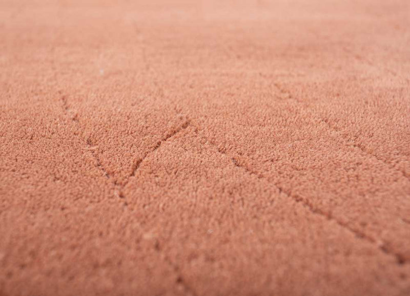 Alfombra de lana - 233 x 165 cm - naranja