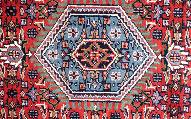 Alfombra oriental - 90 x 60 cm - rojo