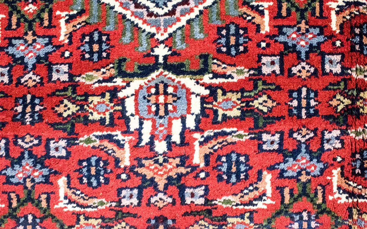 Alfombra oriental - 90 x 60 cm - rojo
