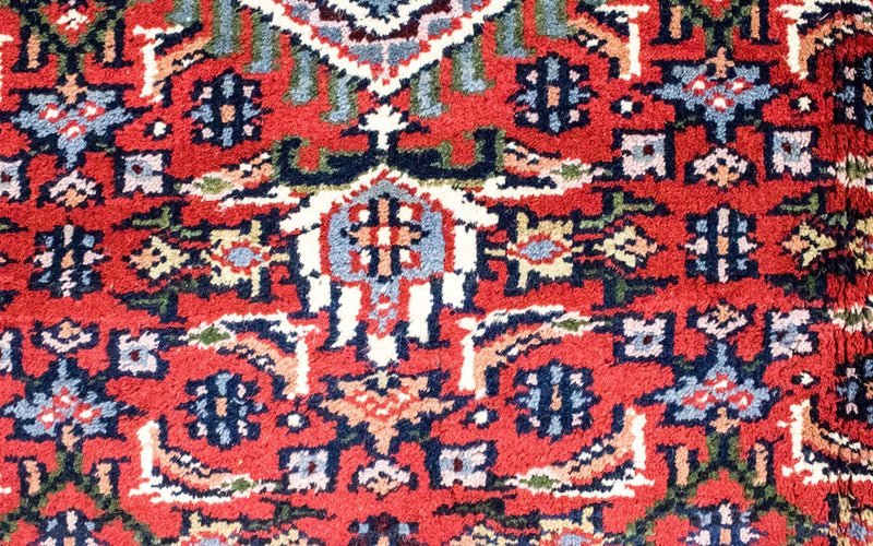Alfombra oriental - 90 x 60 cm - rojo