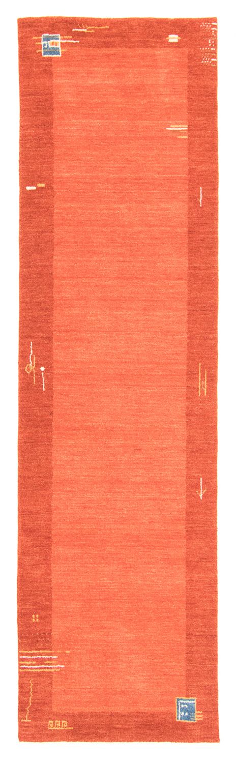Alfombra de pasillo Alfombra Gabbeh - Indus - 200 x 80 cm - rojo