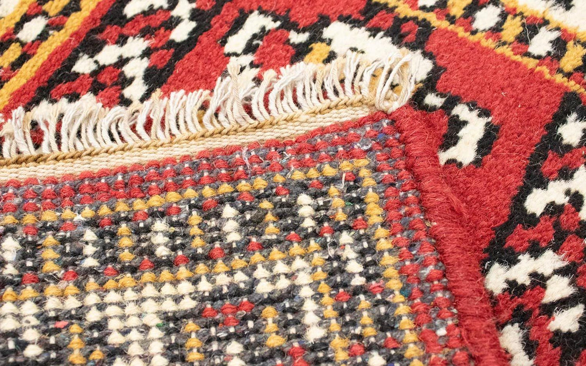 Alfombra oriental - 90 x 60 cm - rojo