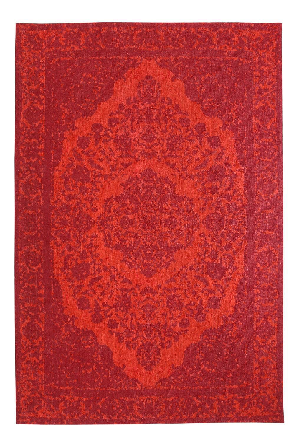 Alfombra de pasillo Alfombra Vintage - 300 x 80 cm - rojo