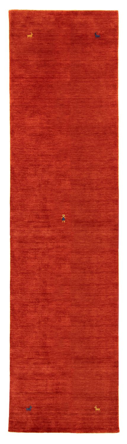 Alfombra de pasillo Alfombra Gabbeh - Softy - 200 x 80 cm - rojo