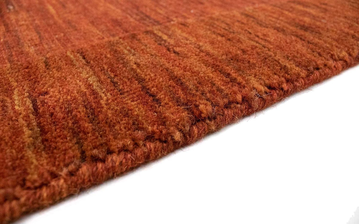 Alfombra de lana - 90 x 60 cm - óxido