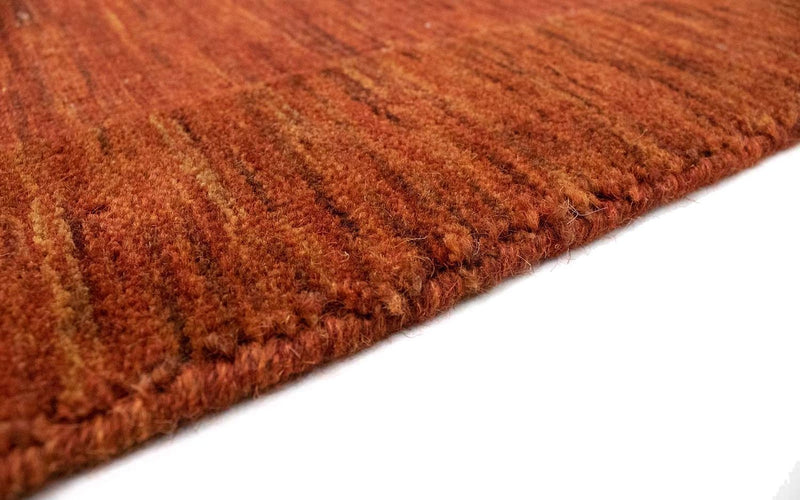 Alfombra de lana - 90 x 60 cm - óxido