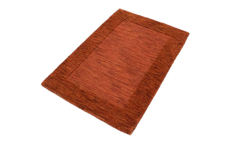 Alfombra de lana - 90 x 60 cm - óxido