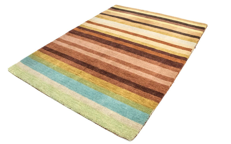 Alfombra de lana - 197 x 143 cm - multicolor
