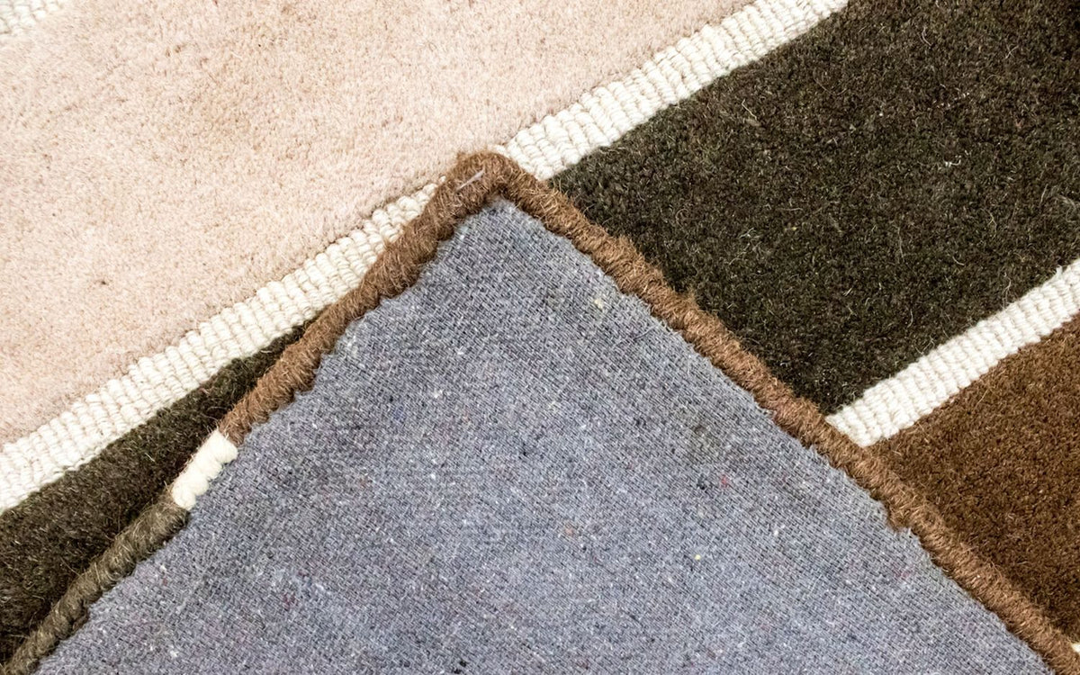 Alfombra de lana - 148 x 85 cm - multicolor