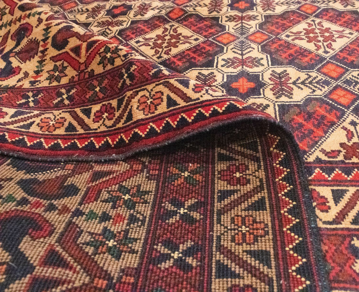 Alfombra afgana - 283 x 199 cm - marrón
