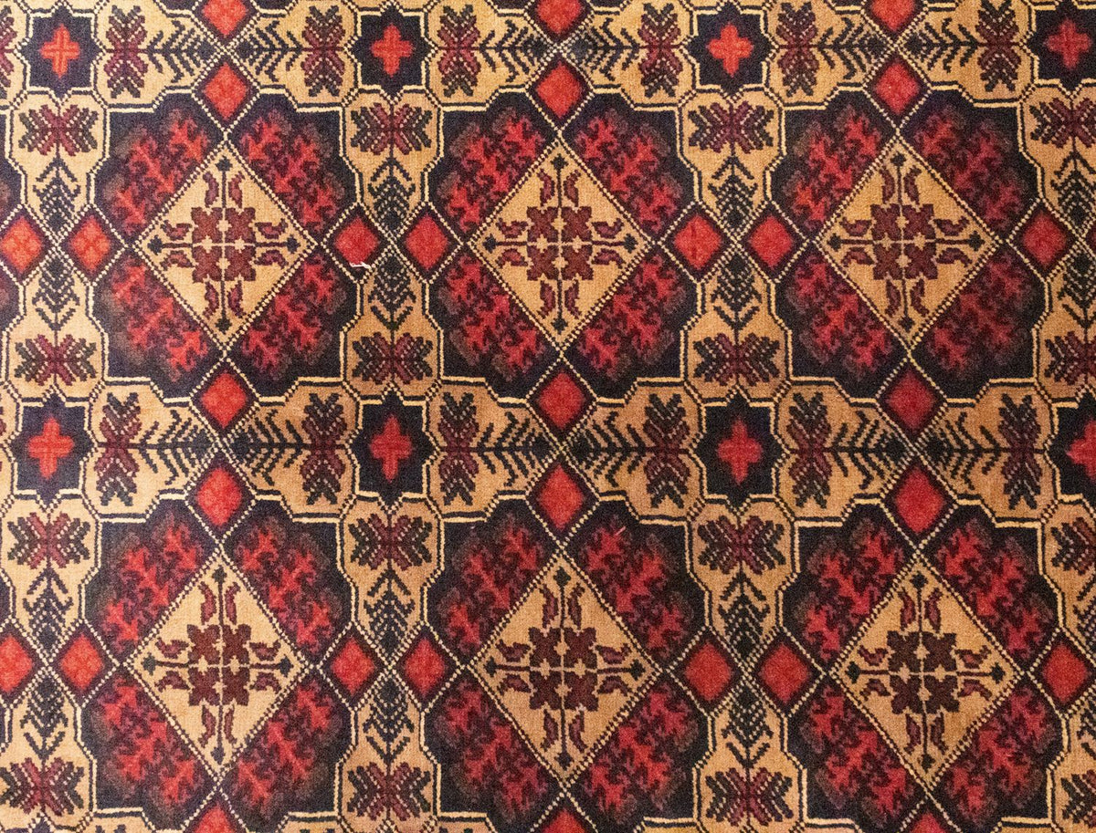 Alfombra afgana - 283 x 201 cm - marrón