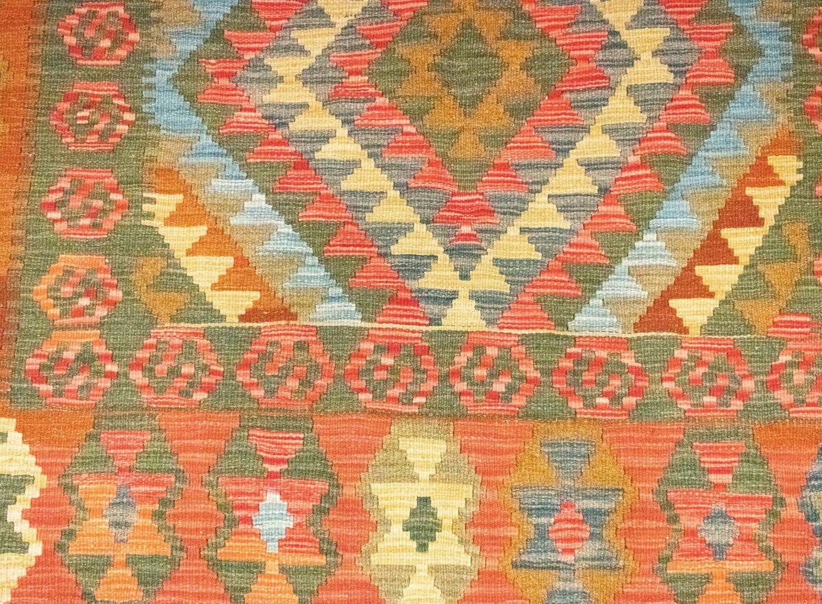 Alfombra Kelim - Oriental - 196 x 154 cm - naranja