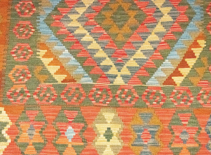 Alfombra Kelim - Oriental - 196 x 154 cm - naranja