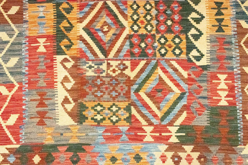 Alfombra Kelim - Oriental - 203 x 154 cm - naranja