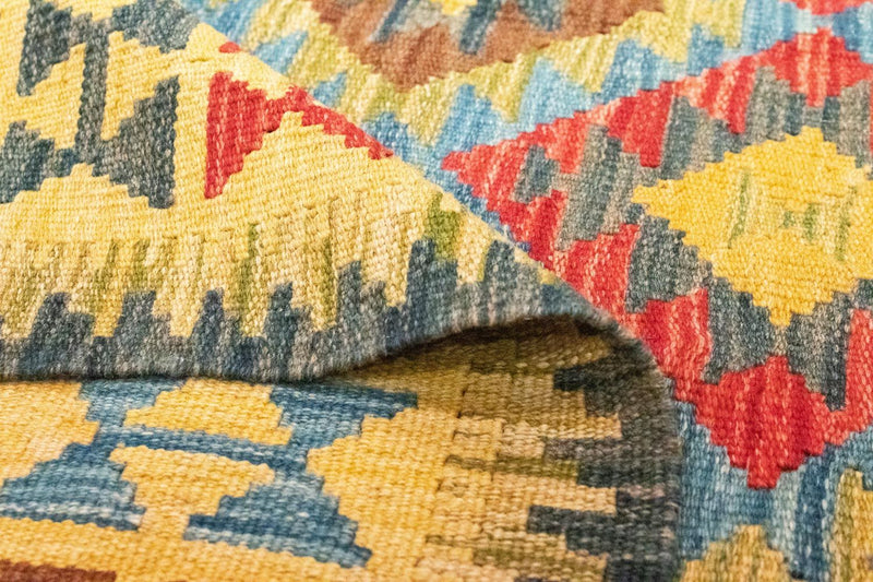 Alfombra Kelim - Oriental - 208 x 152 cm - amarillo