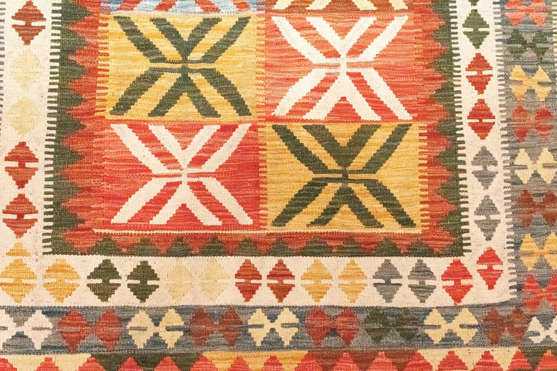 Alfombra Kelim - Oriental - 205 x 150 cm - naranja