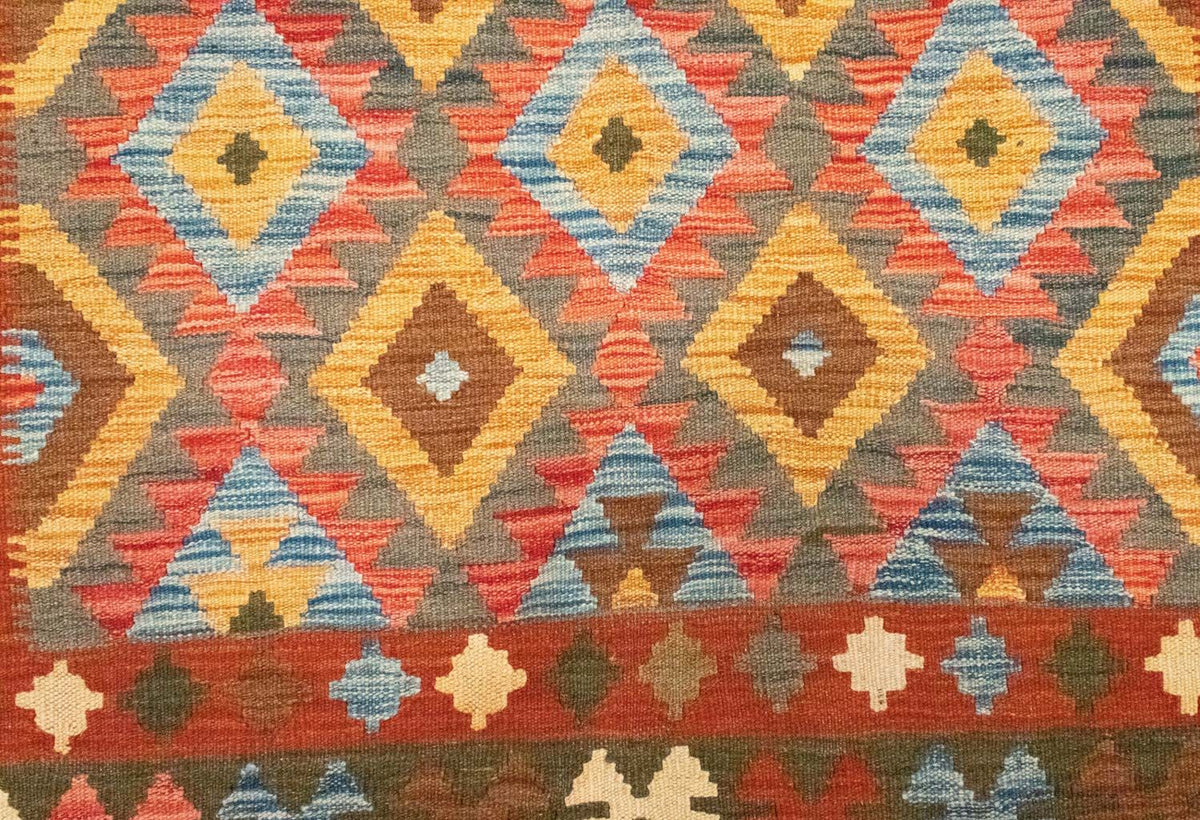 Alfombra Kelim - Oriental - 217 x 160 cm - naranja