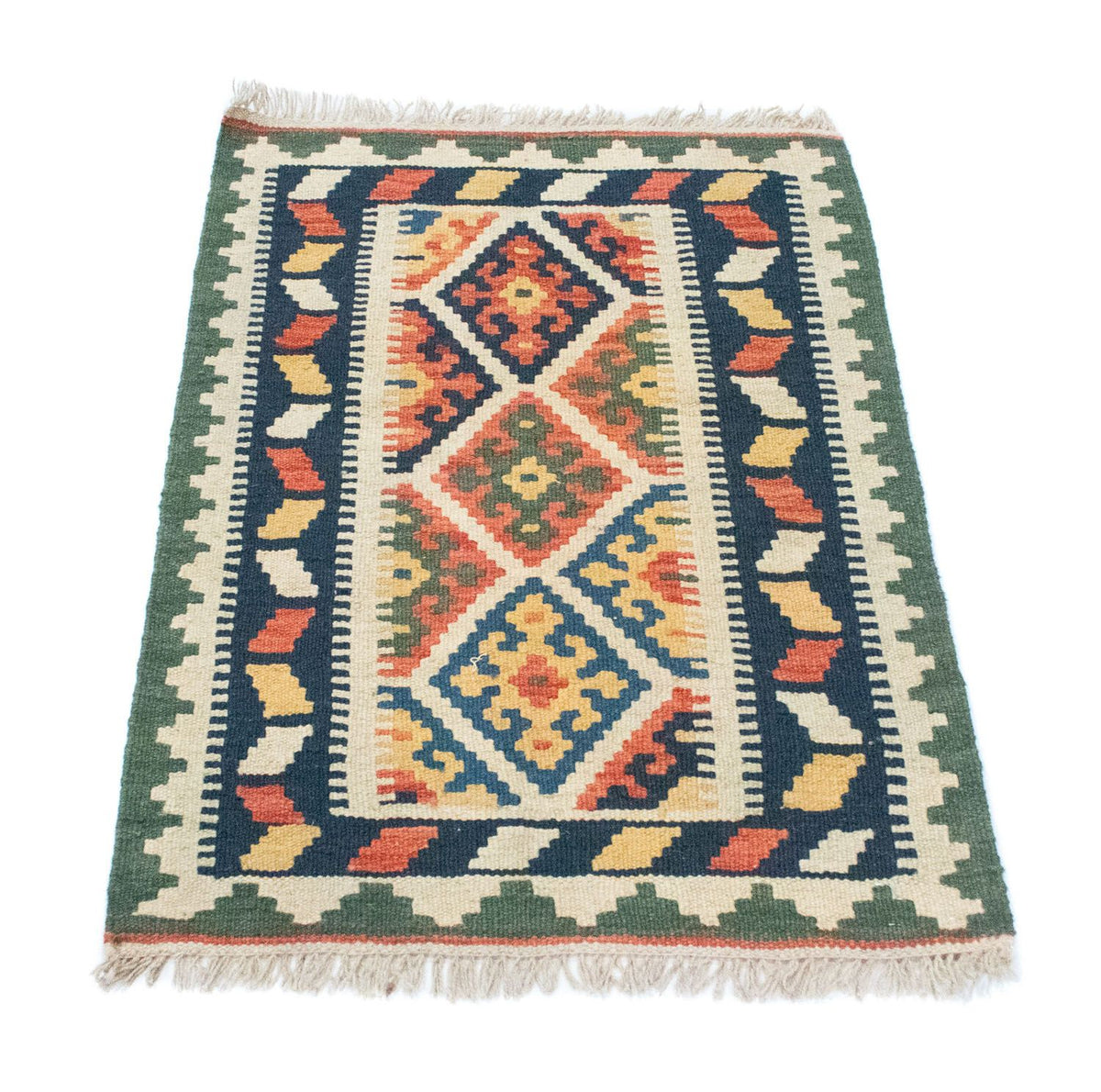 Alfombra Kelim - Oriental - 90 x 61 cm - azul