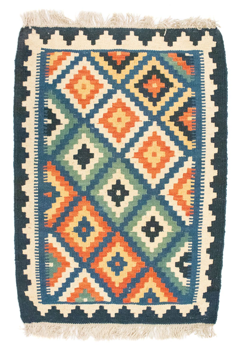 Alfombra Kelim - Oriental - 90 x 60 cm - azul